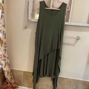 Size 14/16 Olive asymmetrical Lane Bryant top